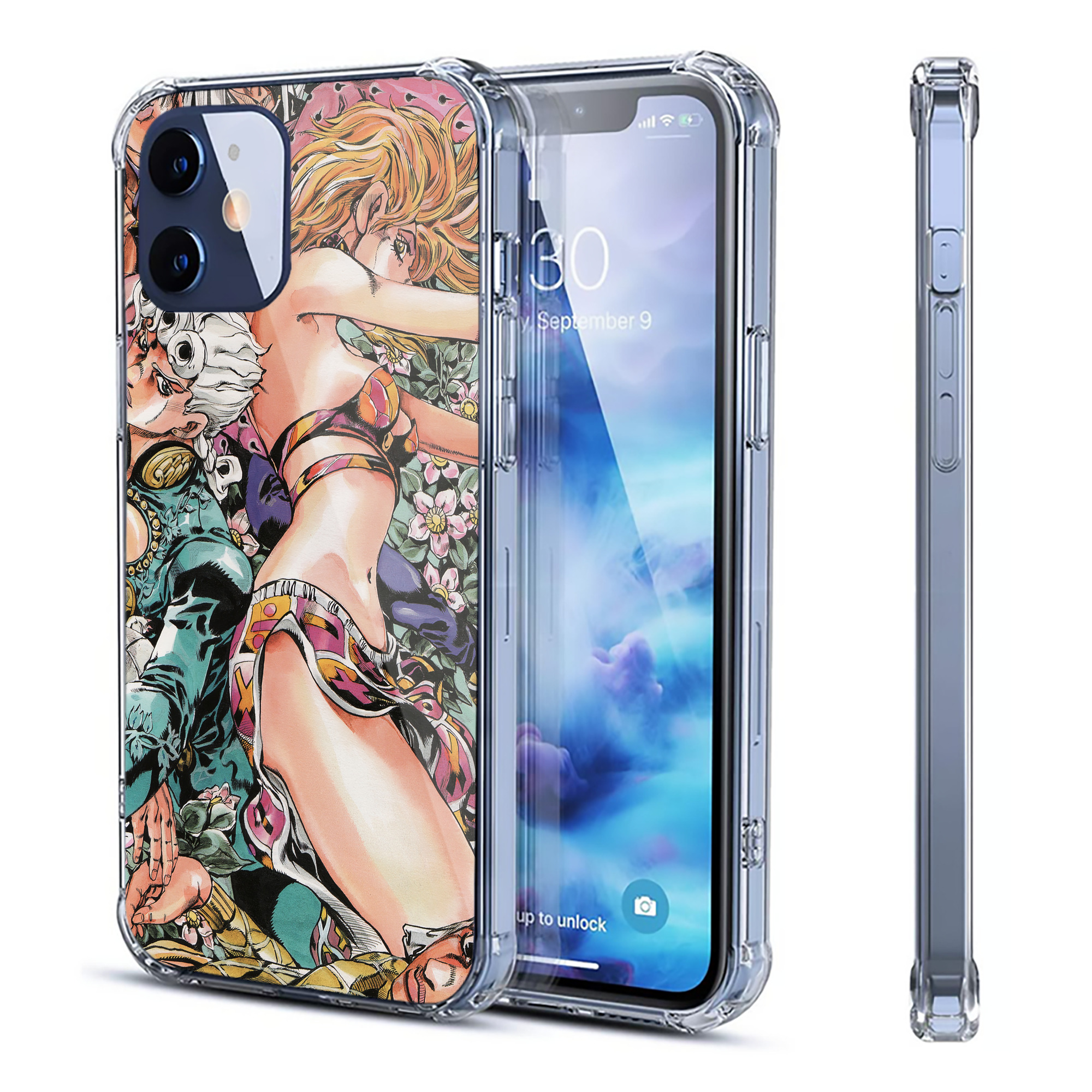 （画像用） ジョジョの奇妙な冒険 JoJo's Bizarre Adventure 【iPhone 12シリーズ対応】透明スマホケース（クリアソフトケース）